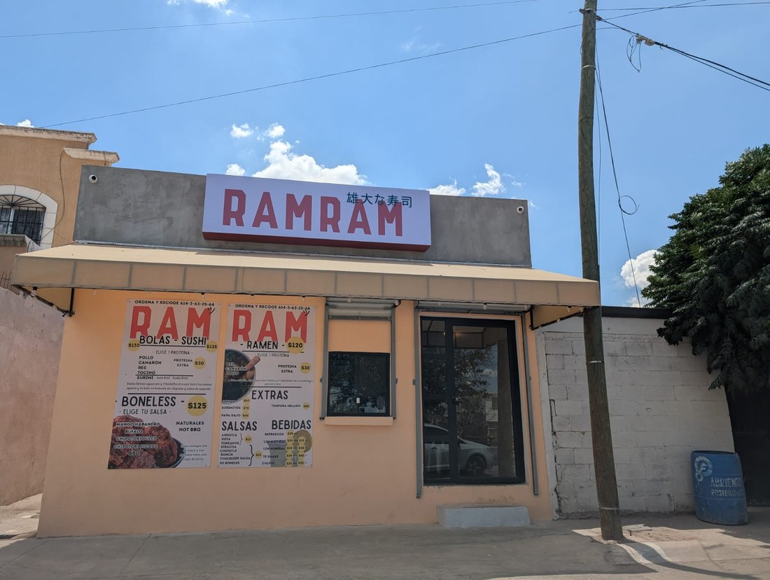 Fachada actual de Ram Ram de día, el local que construyeron en el mismo lugar donde empezaron